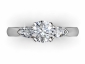 round centre diamond ring MW61 birds eye view