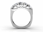 multi diamond ring MP63 through finger view