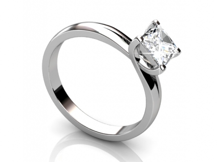 Solitaire Rings SWP47 profile view 