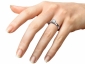 Womans engagement ring SWP52 on finger view