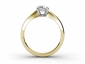 Diamond ring SYF08 through finger view 