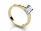 emerald cut diamond rings SYF07 profile view