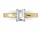 emerald cut diamond rings SYF07 birds eye view 