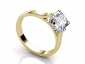 gold diamond rings SYP40 profile view