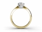 rings for engagement SYP46 through finger view 