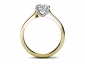 Diamond ring SYR14 through finger view 
