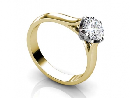 solitaire rings SYR18 profile view