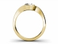 solitaire round cut diamond rings SYR27 image three