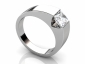 Wide Band diamond solitaire ring SPAP50 proflie image