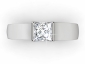 solitaire ring princess cut diamond SPAP51 birds eye view