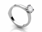 stirrup band diamond engagement ring SPAR23 profile view