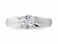 Solitaire ring SPAR28 birds eye view