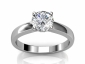Diamond Solitaire engagement ring SPAR64 raised view 