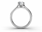 split shank ring diamond SPAR67 through finger view