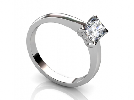 Radiant Diamond Cut Rings SPF06 profile view