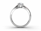 Radiant Diamond Cut Rings SPF06 through finger view 