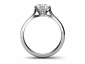 six claw diamond ring SPR18 through finger view