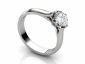 six claw diamond ring SPR18 profile view