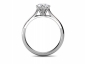 diamond ring six claw SPR20  through finger view