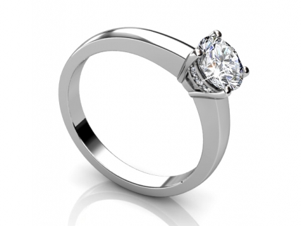 engagement rings SPR64 profile view 