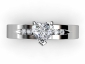Engagement ring SAW04 birds eye view