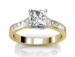 Diamond Ring 34 Yellow Gold raised view  SAY34