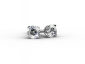 diamonds earrings ERCW02 front view