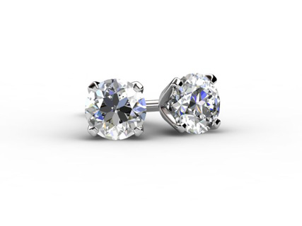 Diamond earrings ERCW05 view one