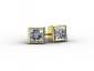 Gold 0.50ct EPBY03 earrings front view