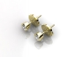 Gold diamond earrings ERBY02 birds eye view