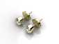 ERBY05 GOLD earrings 0.80ct top view