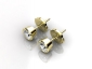 Gold 1ct ERBY06 Earrings birds eye view